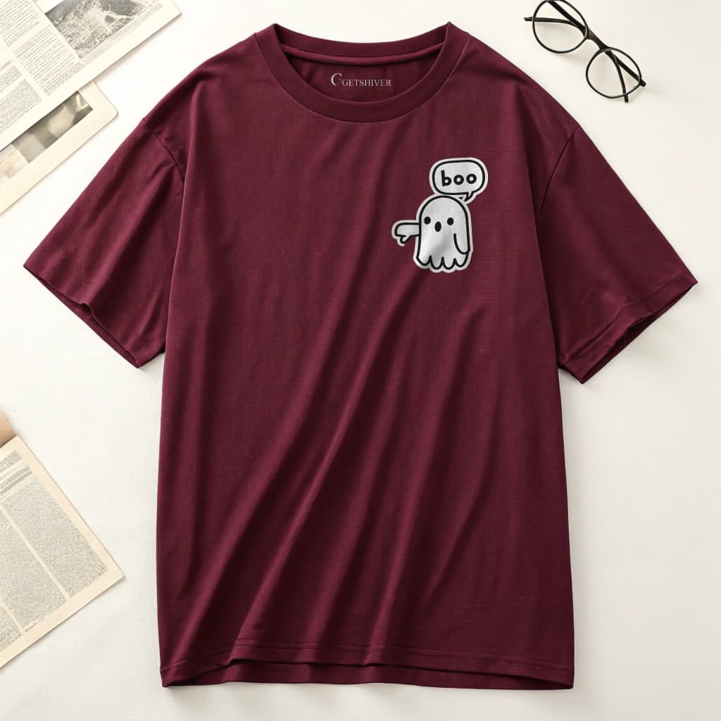 Boo Buddy Unisex Dropshoulder Tshirt - Image 1