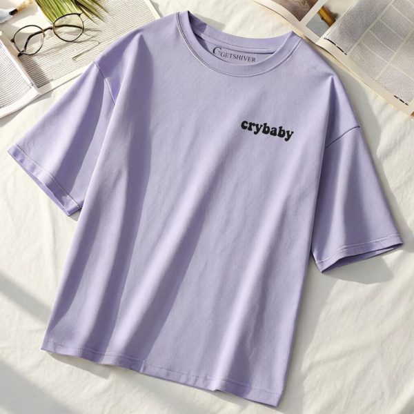 Crybaby Unisex Dropshoulder Tshirt - Image 3