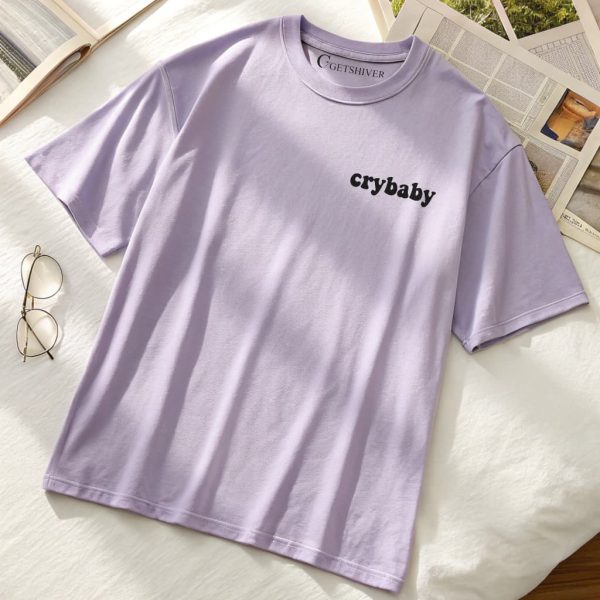 Crybaby Unisex Dropshoulder Tshirt - Image 4