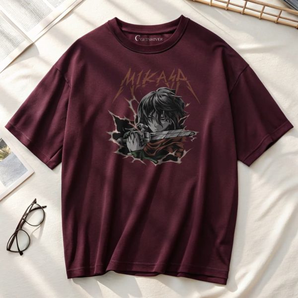 Mikasa Unisex Dropshoulder Tshirt - Image 7