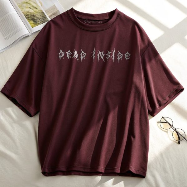 Dead Inside Unisex Dropshoulder Tshirt - Image 7