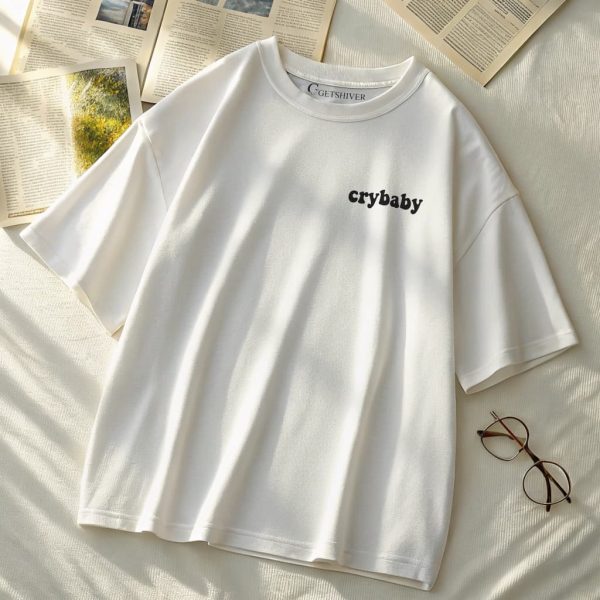 Crybaby Unisex Dropshoulder Tshirt - Image 11