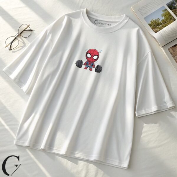Spider Gym Hero Tee | Premium Oversized Graphic T-Shirt by Getshiver