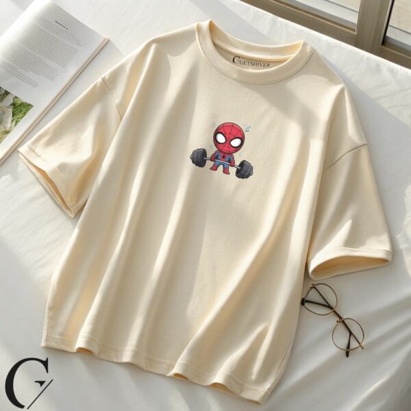 Spider Gym Hero Tee | Premium Oversized Graphic T-Shirt by Getshiver