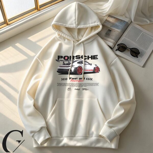 Porsche Racer Graphic Oversized Dropshoulder Hoodie – Premium Streetwear Hoodie for Car Enthusiasts