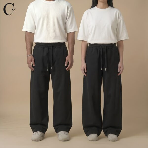 Essential Black Baggy Trousers for Men | Premium Relaxed Fit Streetwear Joggers - Getshiver