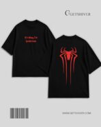 It’s Okay I’m Spiderman Tee – Unisex Oversized Heavyweight Drop Shoulder Graphic T-Shirt | GetShiver - Image 2