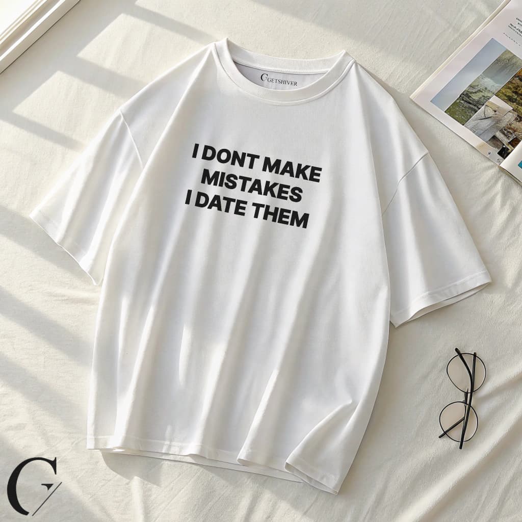 The Mistake Tee – Unisex Oversized Dropshoulder Graphic T-Shirt | GetShiver