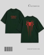 It’s Okay I’m Spiderman Tee – Unisex Oversized Heavyweight Drop Shoulder Graphic T-Shirt | GetShiver - Image 3
