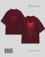 It’s Okay I’m Spiderman Tee – Unisex Oversized Heavyweight Drop Shoulder Graphic T-Shirt | GetShiver - Image 4
