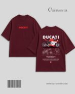 Ducati Panigale Drop Shoulder Tee – Unisex Oversized Dropshoulder Motorcycle Graphic T-Shirt | GetShiver - Image 10