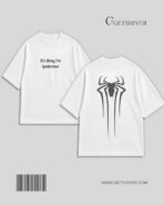 It’s Okay I’m Spiderman Tee – Unisex Oversized Heavyweight Drop Shoulder Graphic T-Shirt | GetShiver - Image 6