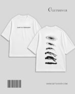 Lost in Thought Oversized Drop Shoulder Tee - Unisex Cosmic Graphic T-Shirt | GetShiver - Image 5
