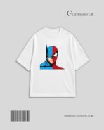 Knight & Spider Tee | Unisex Oversized Drop Shoulder Graphic T Shirt | GetShiver