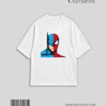 Knight & Spider Tee | Unisex Oversized Drop Shoulder Graphic T Shirt | GetShiver