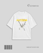 Autism Skeleton Drop Shoulder Tee | Unisex Oversized Graphic T Shirt | GetShiver - Image 5