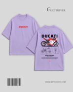 Ducati Panigale Drop Shoulder Tee – Unisex Oversized Dropshoulder Motorcycle Graphic T-Shirt | GetShiver - Image 8