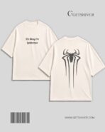 It’s Okay I’m Spiderman Tee – Unisex Oversized Heavyweight Drop Shoulder Graphic T-Shirt | GetShiver - Image 8