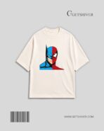 Knight & Spider Tee | Unisex Oversized Drop Shoulder Graphic T Shirt | GetShiver - Image 3