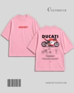 Ducati Panigale Drop Shoulder Tee – Unisex Oversized Dropshoulder Motorcycle Graphic T-Shirt | GetShiver - Image 6