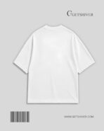 Essential White Solid Drop Shoulder Unisex Oversized T-Shirt | Premium Cotton | GetShiver - Image 2