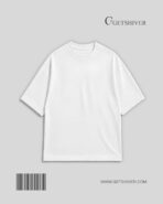 Essential White Solid Drop Shoulder Unisex Oversized T-Shirt | Premium Cotton | GetShiver
